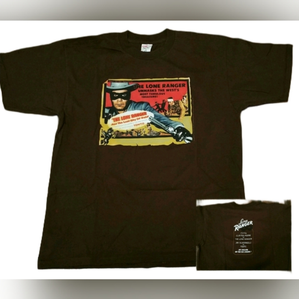 The Lone Ranger And The Lost City Of Gold & Tonto T-Shirt Men XL Vintage 1996